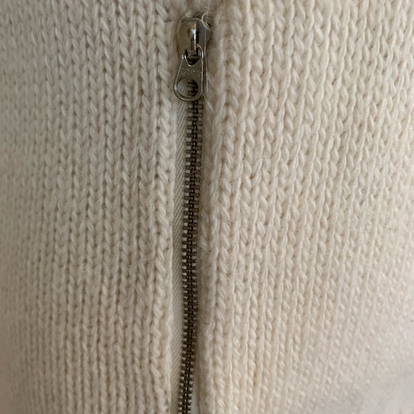 J. Crew cream colored Wool blend Chalet Shawl Collar Sweater Tunic. Size… - Picture 3 of 8